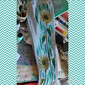 Hand-Painted SHEIN SZ S Mom Jean